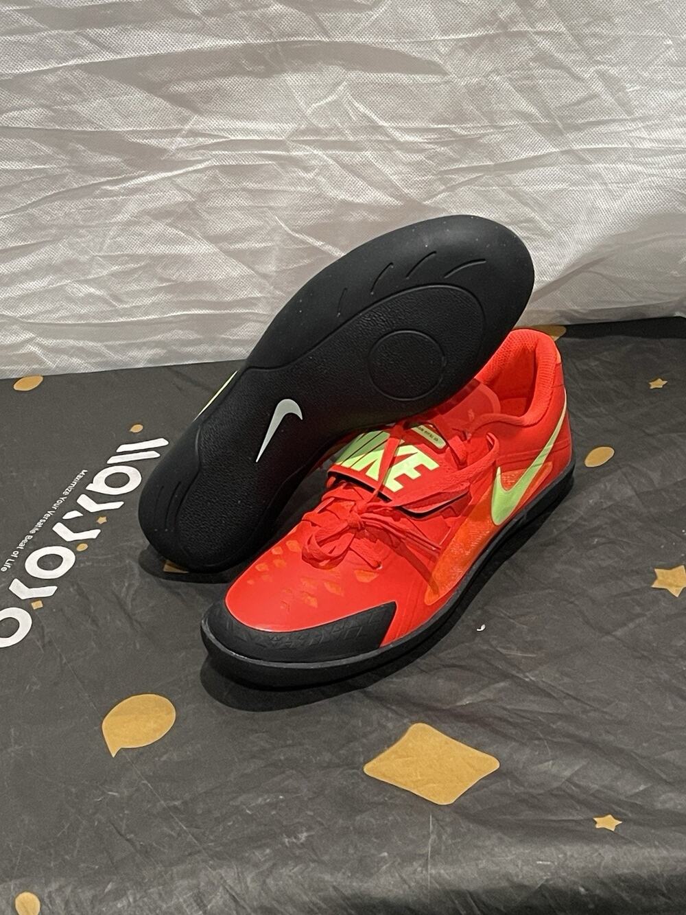 New Mens 10 Nike Zoom Rival SD 4 Track Throwing Shoes Bright Crimson FZ9665-600